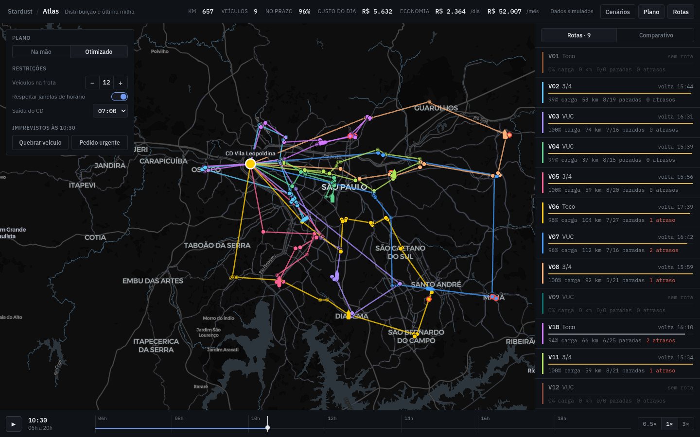 Tela da demo Atlas